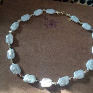 White Freshwater Mother-of-Pearl Necklace 48cm (19")